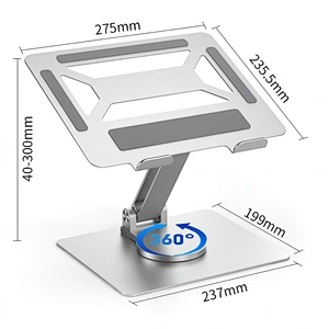 Thickened Carbon Steel Plate 360 Rotated Degree Laptop Stand With No Shaking