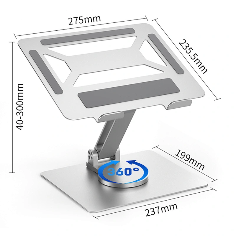 Thickened Carbon Steel Plate 360 Rotated Degree Laptop Stand With No Shaking
