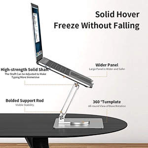 Thickened Carbon Steel Plate 360 Rotated Degree Laptop Stand With No Shaking