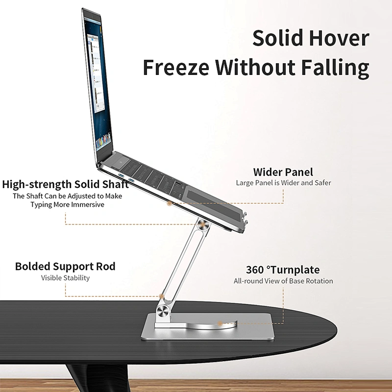 Thickened Carbon Steel Plate 360 Rotated Degree Laptop Stand With No Shaking